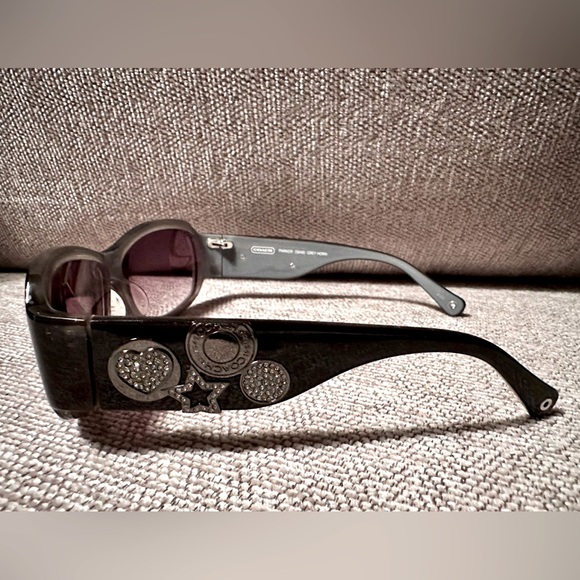 Coach Parker Grey Horn Black Sunglasses main image 7